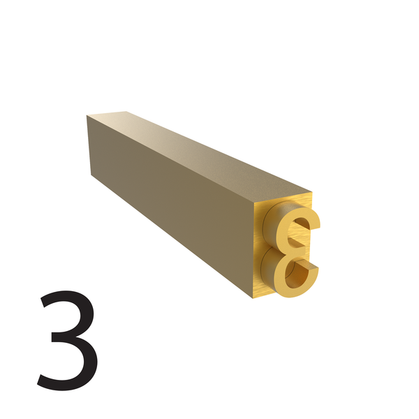 4mm Hot Stamp Type – 3