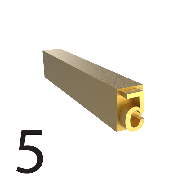 4mm Hot Stamp Type – 5