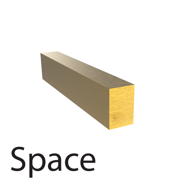 4mm Hot Stamp Type - Space (Blank)