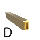 4mm Hot Stamp Type - D