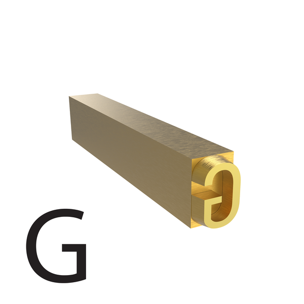 4mm Hot Stamp Type - G