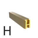 4mm Hot Stamp Type - H