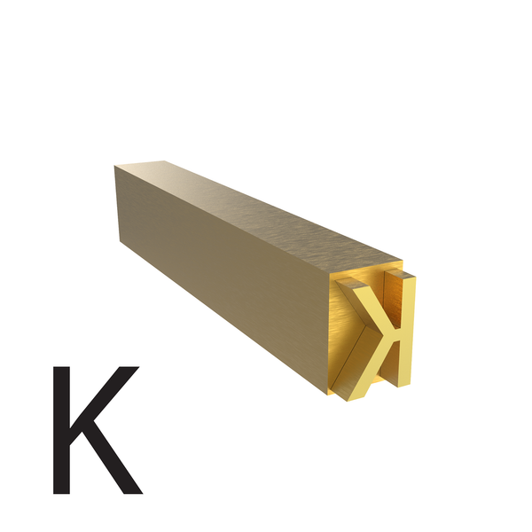 4mm Hot Stamp Type - K