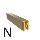 4mm Hot Stamp Type - N