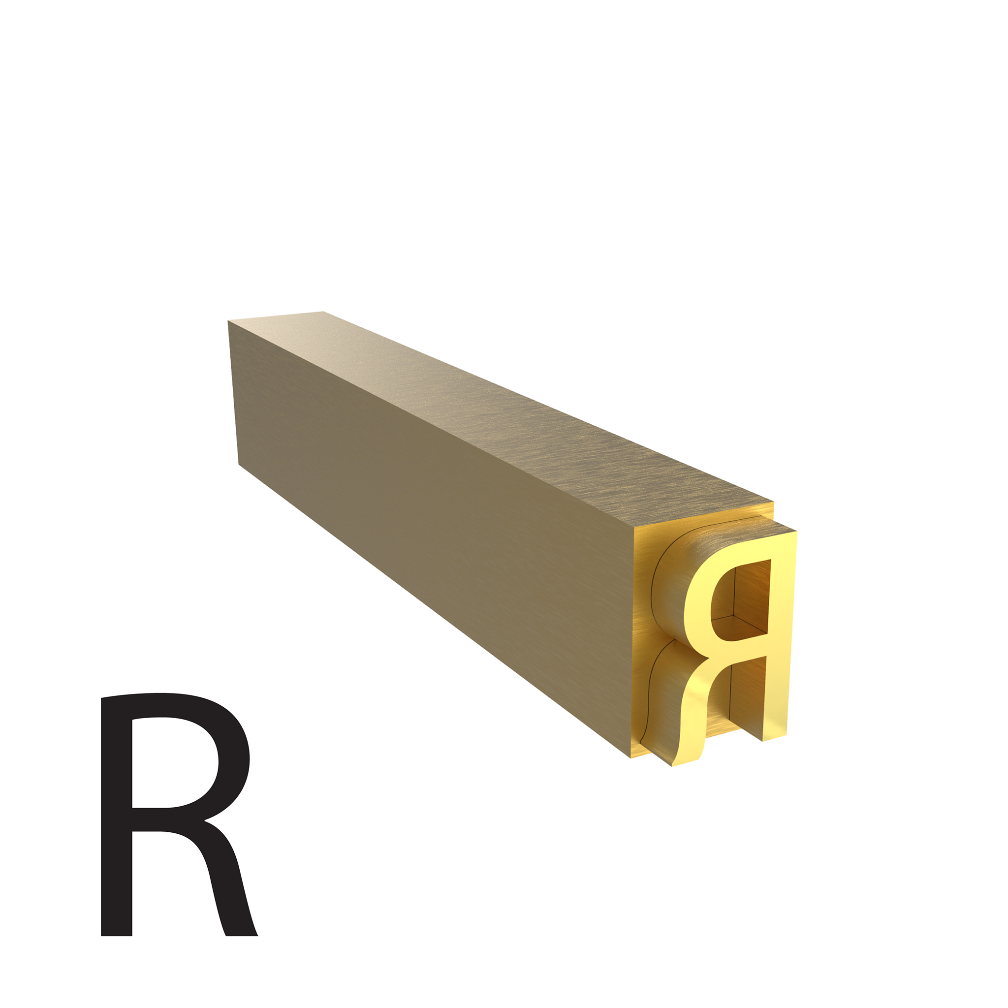 4mm Hot Stamp Type - R