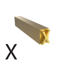 4mm Hot Stamp Type - X