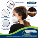 5-Layer KN95 Protective Disposable Face Masks – Pack of 20