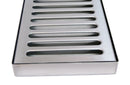 5" Stainless Steel Drip Tray  Without Drain - Select Size