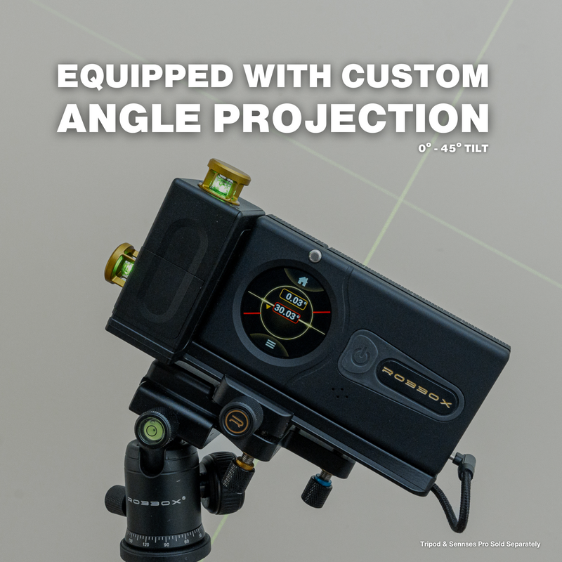 Kit de nivel láser de línea cruzada ajustable de 360º Robbox compatible con Sennses Pro
