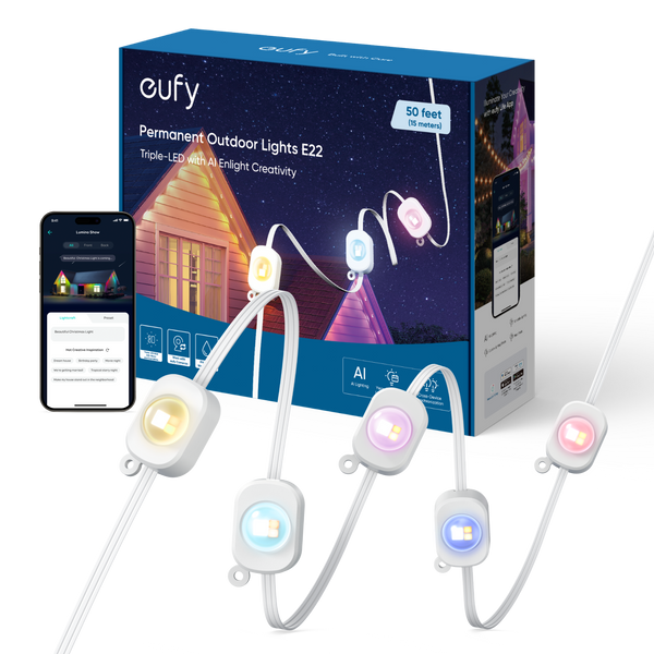 Eufy Permanent Outdoor Light Kit 50-ft