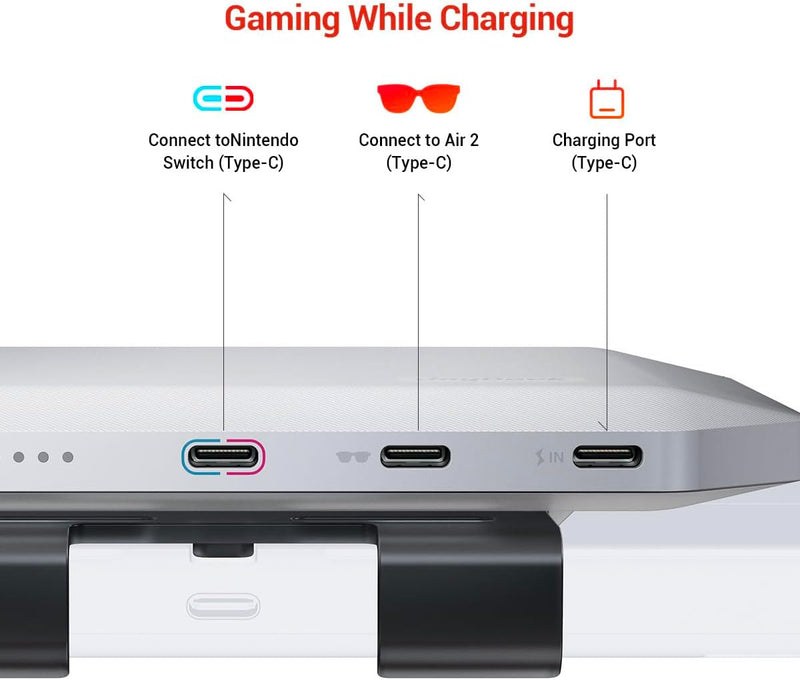 Adaptador JoyDock con batería para conectar el Switch y las gafas