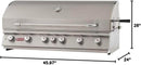 Bull 46" Diablo Drop In Grill LP - 6 Burner