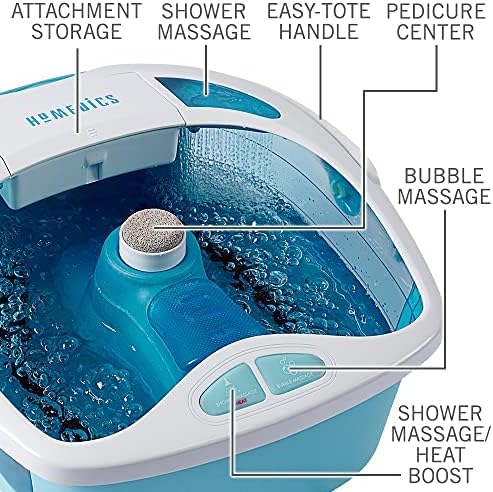 Homedics Heat-Boosted Shower Bliss Foot Spa