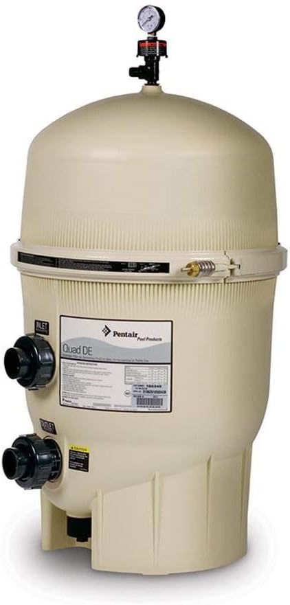 Pentair Quad DE High Flow Filter | 60 Sq Ft | 120 GPM | EC-188592