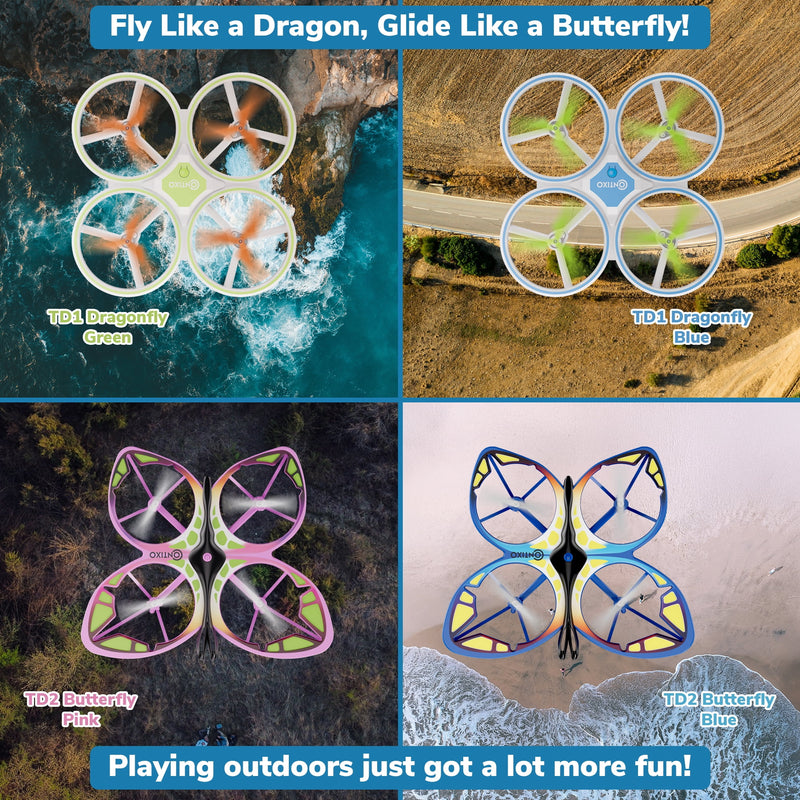 Contixo TD1 Dragonfly Drone with LED Light Effects| Wellbots | Free ...