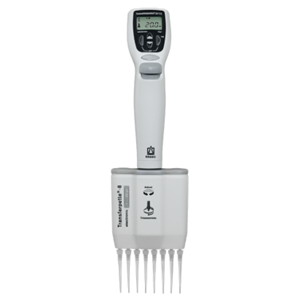 Pipeta electrónica Brandtech 705420 Transferpette, 8 canales, 1-20 µL con garantía