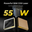 Cortadora láser de CO2 de escritorio inteligente y versátil xTool P2 de 55 W