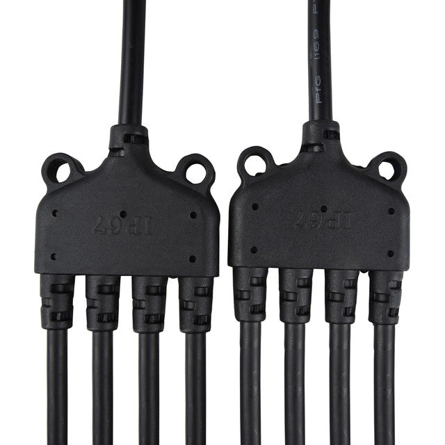 Renogy RNG-CNCT-MC4BC - RENOGY MC4 Y Branch Connectors Solar Connectors Extra Long Cable MFFFF + FMMMM Pair