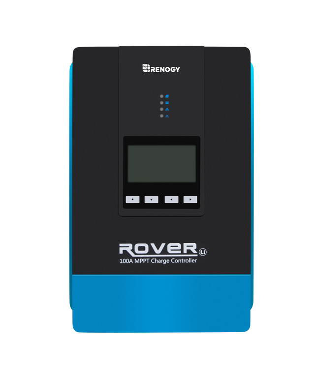 Renogy RNG-CTRL-RVR100 - Rover Li 100 Amp MPPT Solar Charge Controller Regulator Compatible with Lithium, Sealed, Gel, and Flooded B