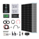 Kit solar completo Renogy de 400 W y 12 voltios con dos baterías AGM/LiFePO4 de ciclo profundo de 100 Ah