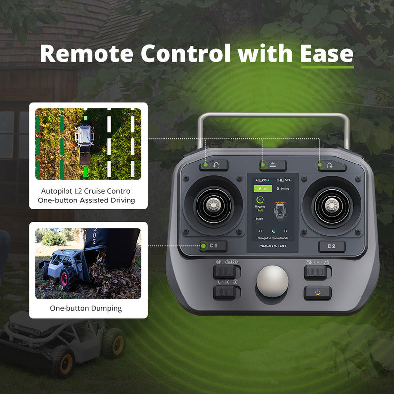 Mowrator S1 Remote Control Lawn Mower 2WD 12Ah Standard Battery