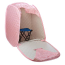 Durasage Health - Sauna de vapor personal plegable Durasage para relajarse en casa, temporizador de 60 minutos, generador de vapor de 800 vatios, silla incluida - Rosa claro