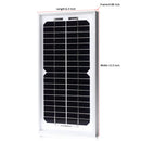 ACOPOWER 5 Watt 12 Volt Monocrystalline Solar Panel