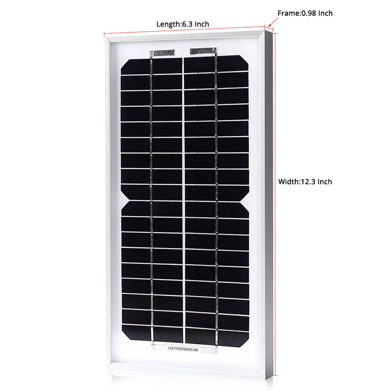 ACOPOWER 5 Watt 12 Volt Monocrystalline Solar Panel