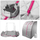 Durasage Health - Sauna de vapor personal ligera para bajar de peso, desintoxicarse y relajarse, temporizador de 60 minutos - Rosa 