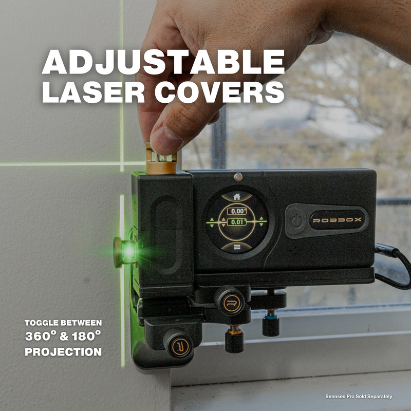 Kit de nivel láser de línea cruzada ajustable de 360º Robbox compatible con Sennses Pro