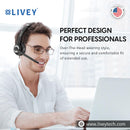LIVEY 715BT Wireless Headset with Noise Cancelling