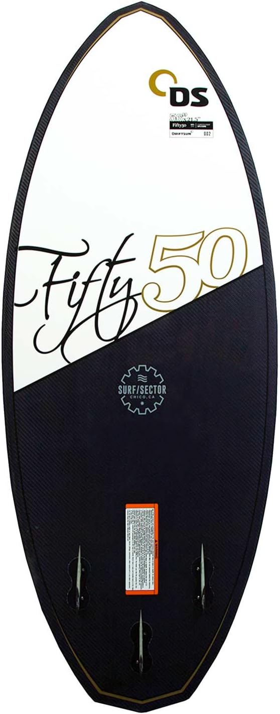 Driftsun Fifty50 Wakesurf Board - 4' 9" Carbon Fiber Skim Style Wake Surfboard