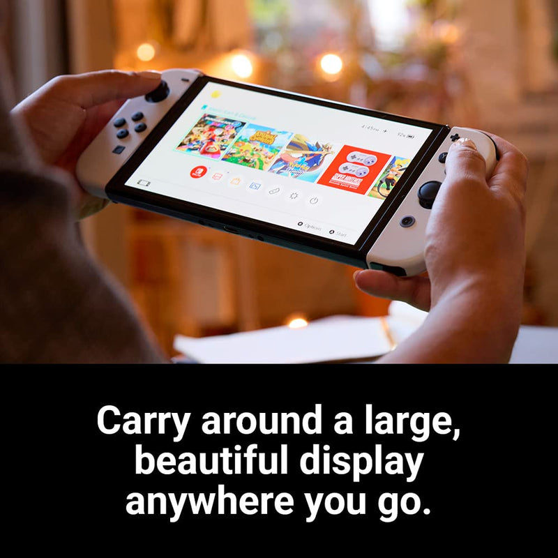 Nintendo Switch OLED Model w/ Neon Red & Neon Blue Joy-Con- Neon Red/Neon Blue