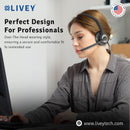 LIVEY 715BT Wireless Headset with Noise Cancelling