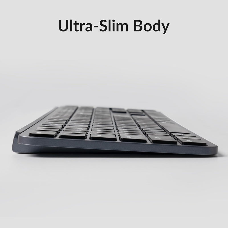 Teclado inalámbrico ultrafino Keychron B6 Pro gris espacial