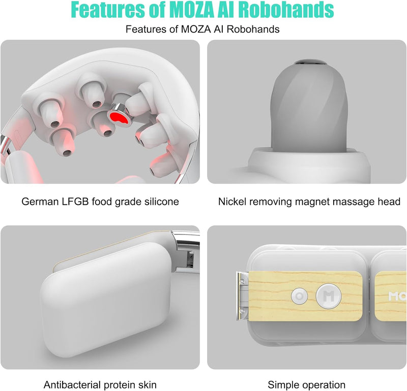 MOZA AI Robohands Neck Massager (Grey)