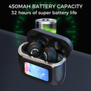 Sungale Wireless Earbuds with LCD Full-color Touch Screen