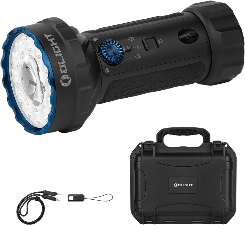 olight compact flashlight Marauder Mini Rechargeable (Black) If this is a concern Olight Mini2 Compact Tactical 1750