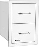 Bull Stainless Steel Double Drawer w/ Reveal