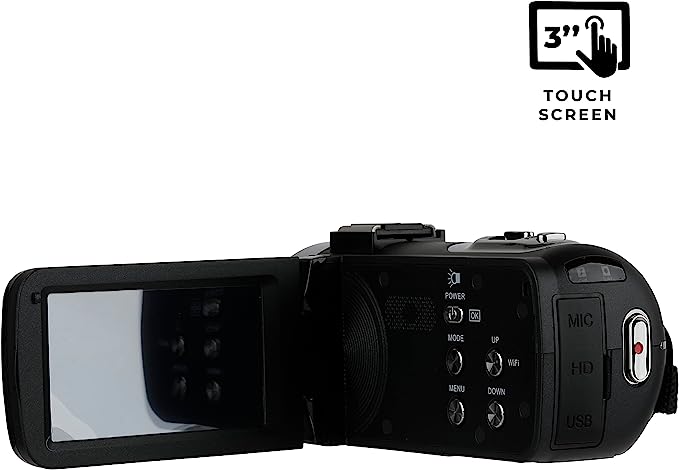 Vivitar 4K Camcorder w/ 3" Rotational LCD