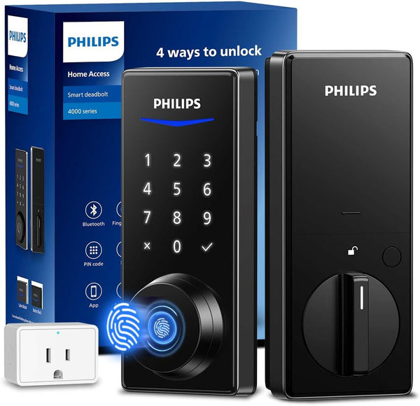 Philips Wi-Fi Bluetooth Smart  Deadbolt Door Lock - DDL240X-1HBG