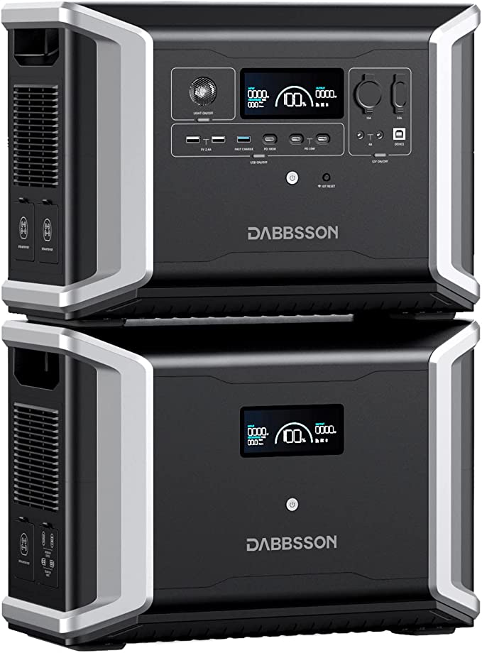 Dabbsson DBS2300 Portable Power Station + 2 x DBS3000B Expandable Battery