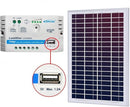 Kit de cargador solar Acopower de 35 W y 12 V, controlador de carga de 5 A con pinzas de cocodrilo