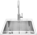 Bull 15" SS Sink & Faucet Under & Over Mount - All-In-one-Kit