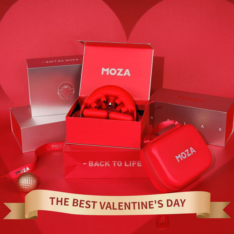 MOZA AI Robohands Neck Massager (Red)