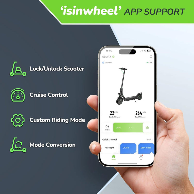 isinwheel S9Max 500W Upgraded Electric Scooter