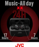 JVC True Wireless Extreme Bass Earbuds Black