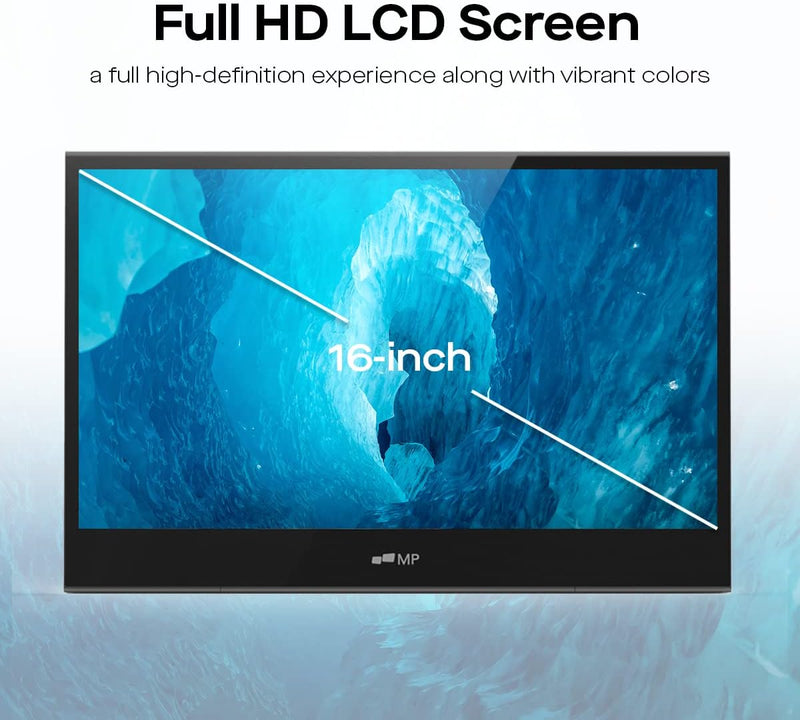 Pantalla LCD Glance de 16" de píxeles móviles