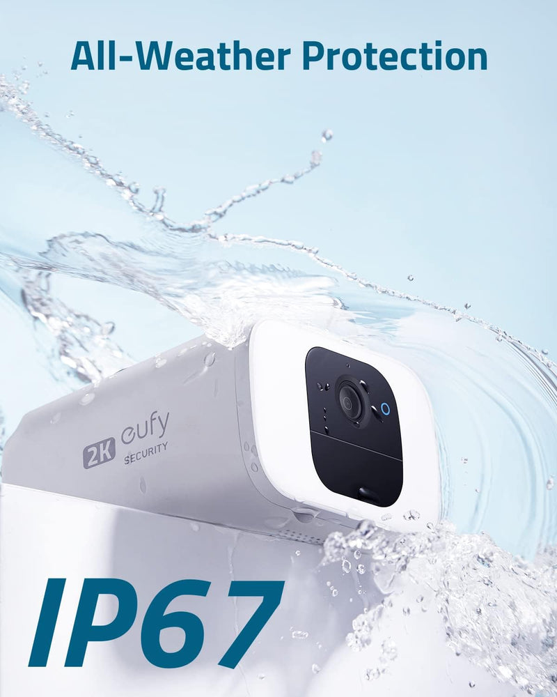 Eufy SoloCam S230 Solar 2K Wireless Outdoor Security Spotlight Camera