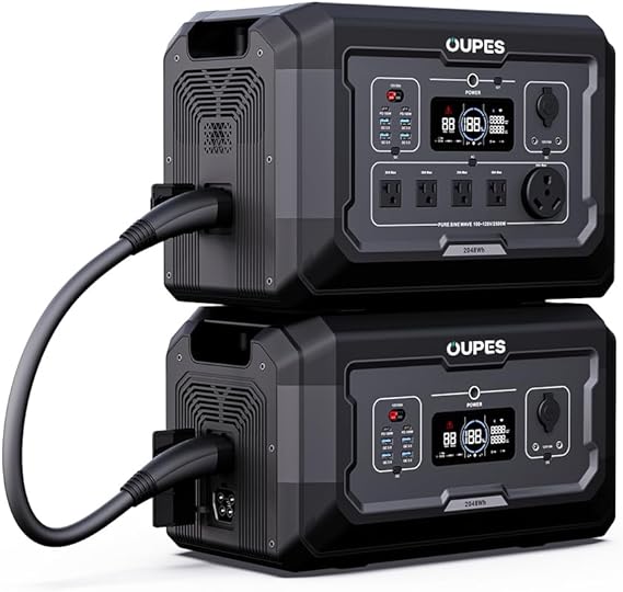 OUPES Mega 2 Power Station | 2500W, 2048Wh, Fast Charge